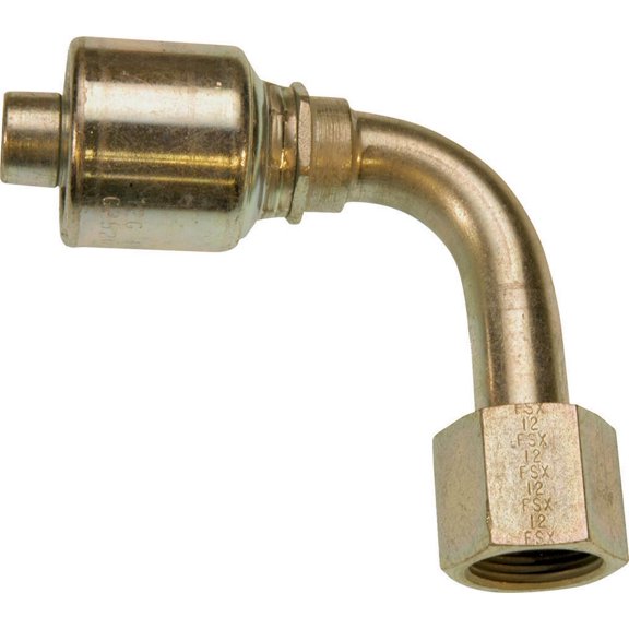 Gates G252400606 6 Gallon - 6Fforx 90M Hydraulic Hose Fitting
