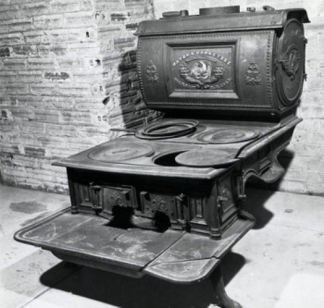 Gates & Garretsee Cookstove From 1859 Antiques Canvas Art - (24 x 36)