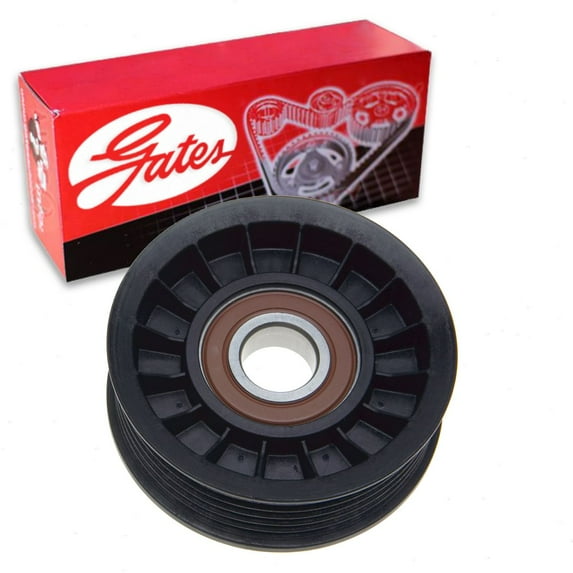 Gates Grooved Pulley DriveAlign Drive Belt Idler Pulley compatible with Chevrolet Equinox 3.4L V6 2005-2009
