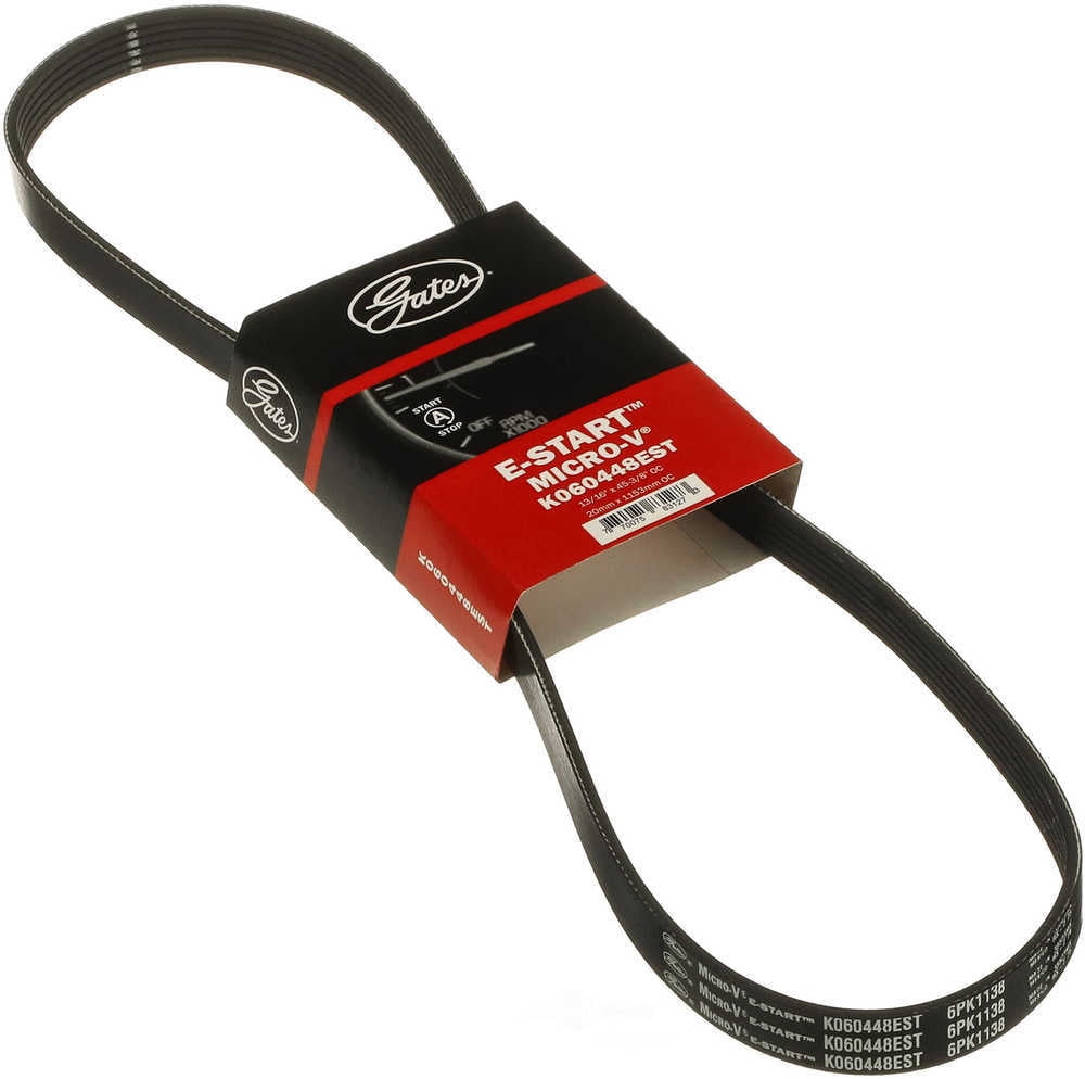 Gates K060448EST E-Start Micro-V Serpentine Drive Belt