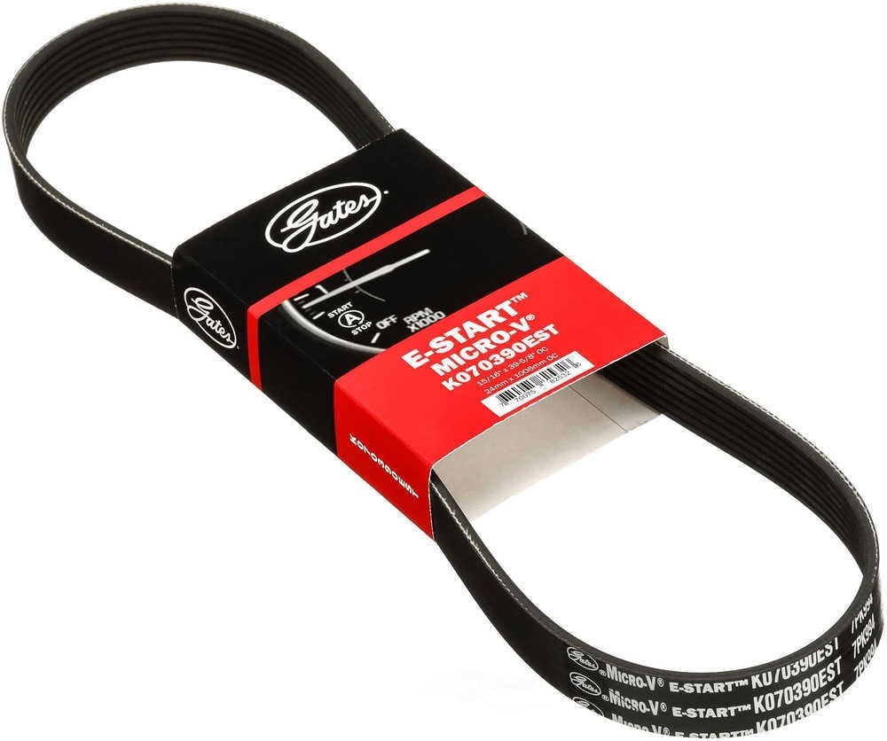 Gates K070390EST E-Start Micro-V Serpentine Drive Belt