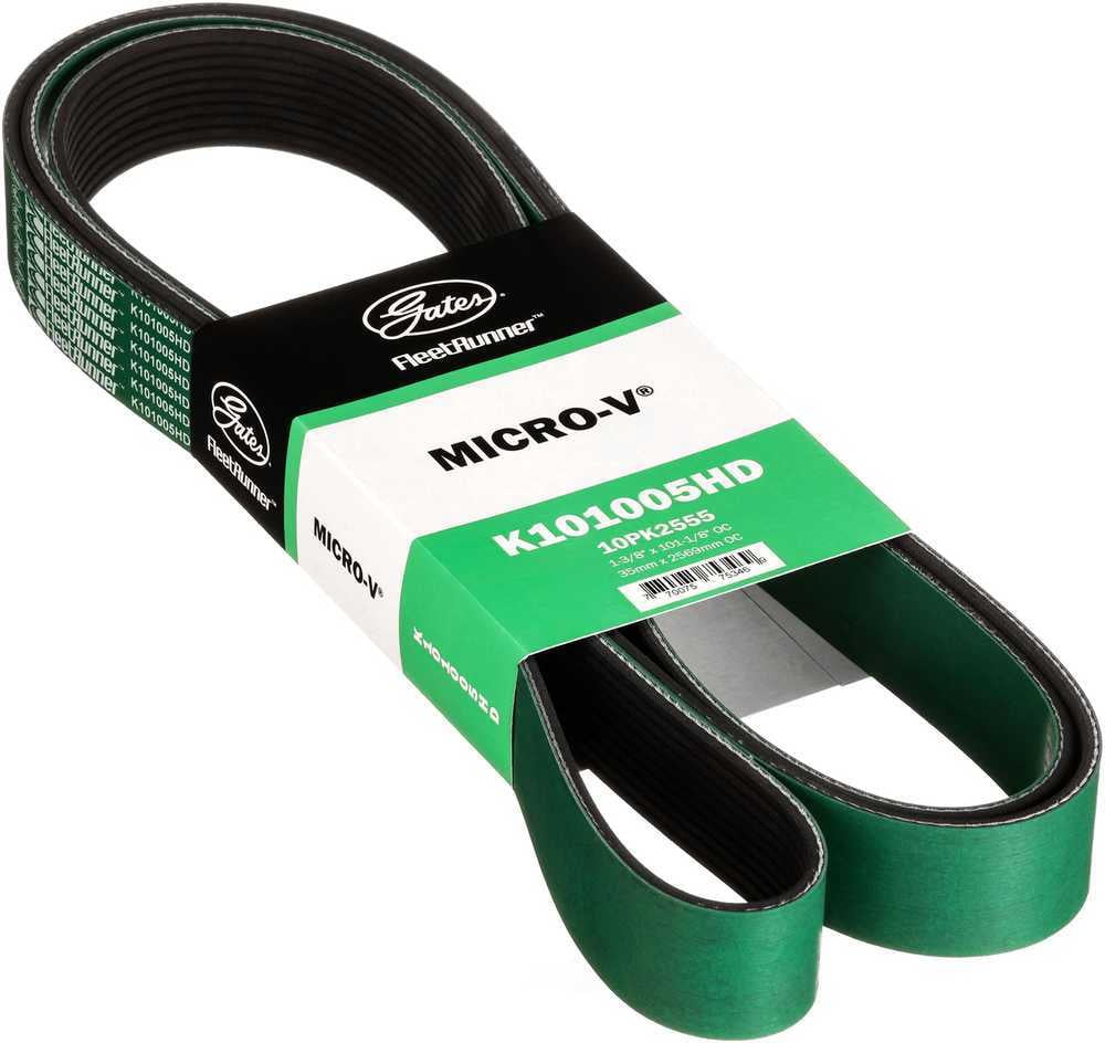 Gates K101005HD FleetRunner Heavy-Duty Micro-V Serpentine Drive Belt