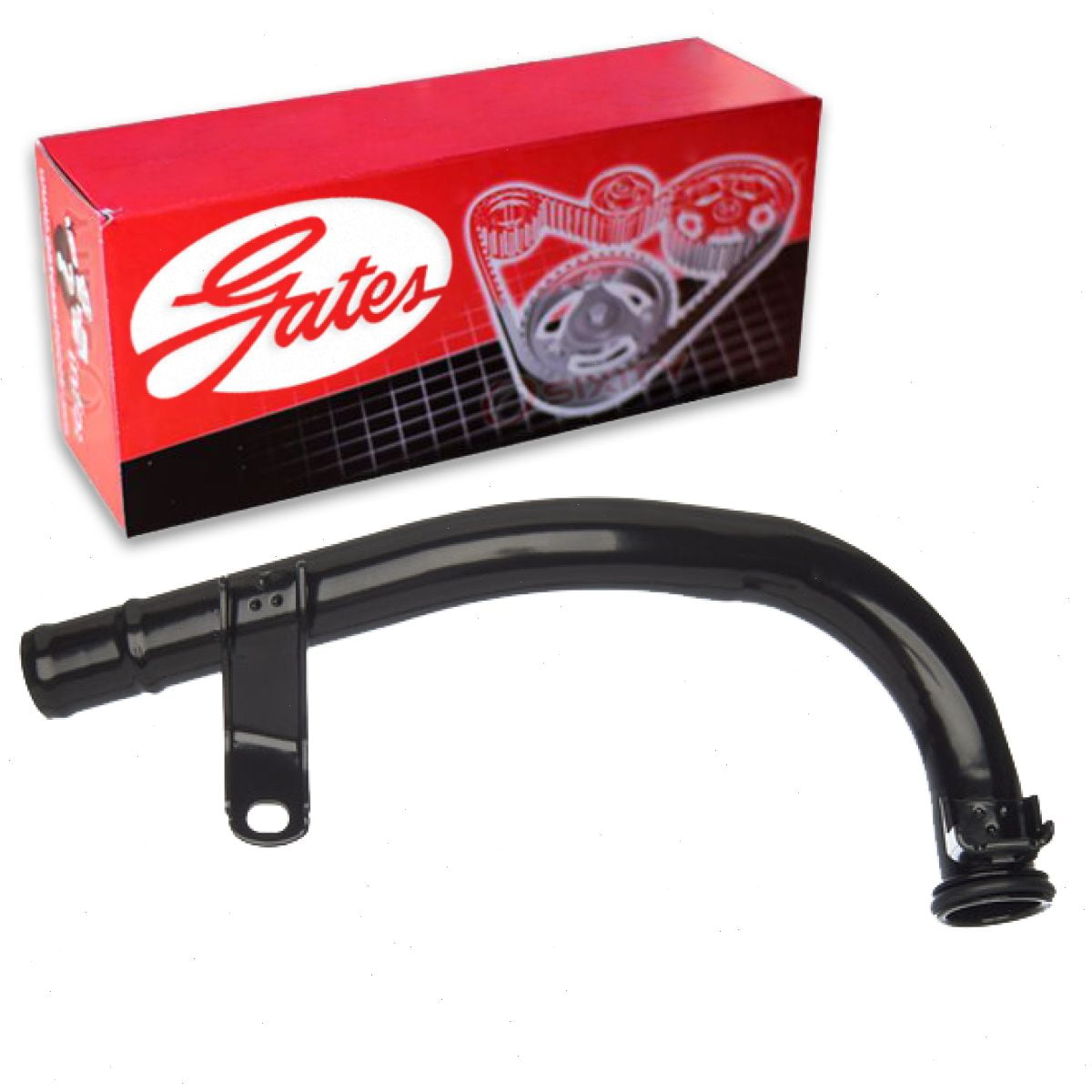 Gates Lower Hose To Water Pump Housing Engine Water Pump Inlet Tube compatible with Dodge Grand Caravan 3.3L 3.8L V6 2001-2010 - Without Oil Cooler