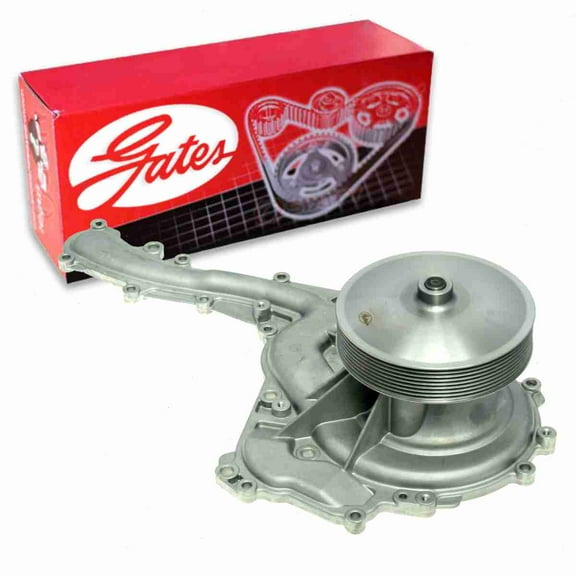Gates Main Engine Water Pump compatible with Ford F-350 Super Duty 6.7L V8 2011-2016