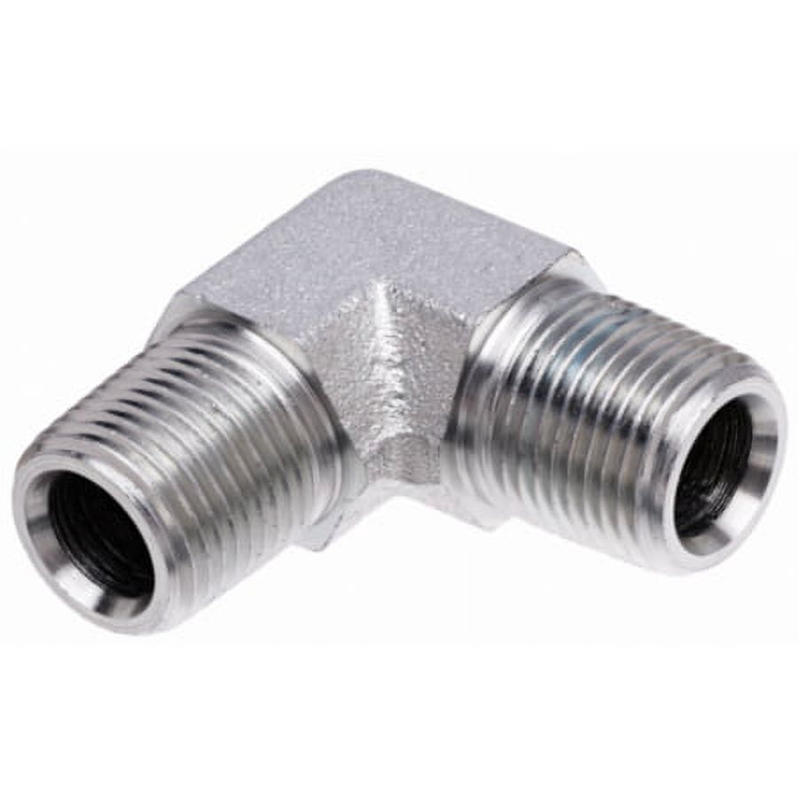 Gates Male Pipe NPTF to Male Pipe NPTF - 90 (SAE to SAE)