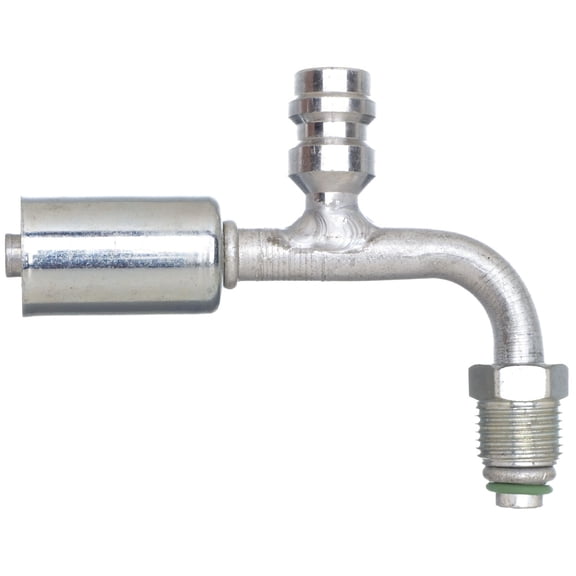 Gates Male SAE Tube O-Ring Nut Swivel-R134a Svc Port-90 Bent Tube-Alum (PolarSeal ACA)