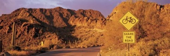 Gates Pass Road Tucson Mountain Park Arizona USA Canvas Art - Panoramic Images (36 x 12)
