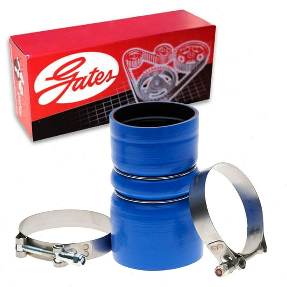 Gates Pipe to Intercooler Hot Side Turbocharger Intercooler Hose Kit compatible with Ford F-250 Super Duty 6.0L 7.3L V8 1999-2007