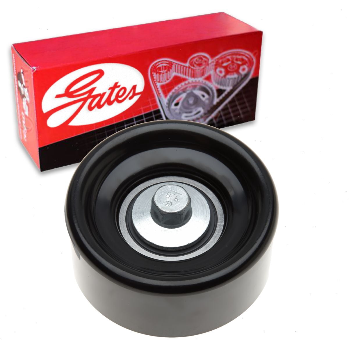 Gates Power Steering Bracket DriveAlign Drive Belt Idler Pulley compatible with Ford F-250 Super Duty 6.4L V8 2008-2010
