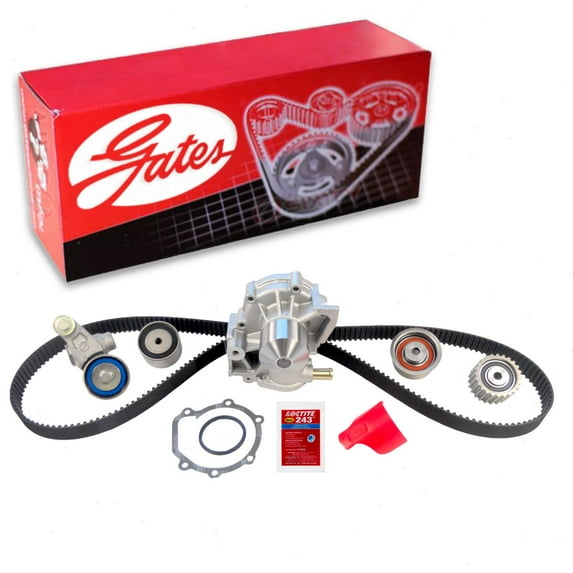 Gates PowerGrip Timing Belt Kit w Water Pump compatible with Subaru Outback 2.5L H4 2000-2005