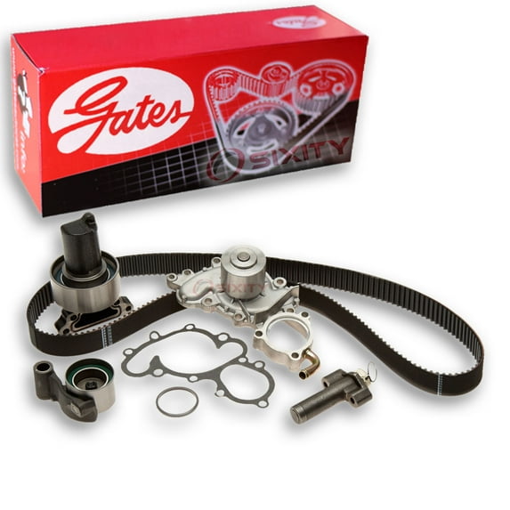 Gates PowerGrip Timing Belt Kit w Water Pump compatible with Toyota 4Runner 3.0L V6 1993-1995