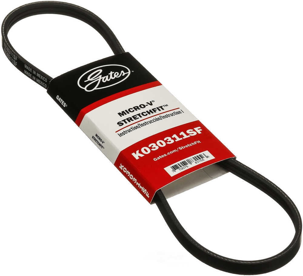 Gates K030311SF Stretch Fit Micro-V Serpentine Drive Belt