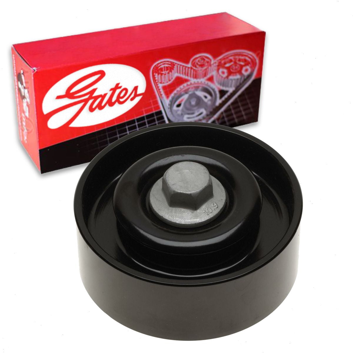 Gates Serpentine DriveAlign Drive Belt Idler Pulley compatible with Chevrolet Corvette 6.2L V8 2009-2013