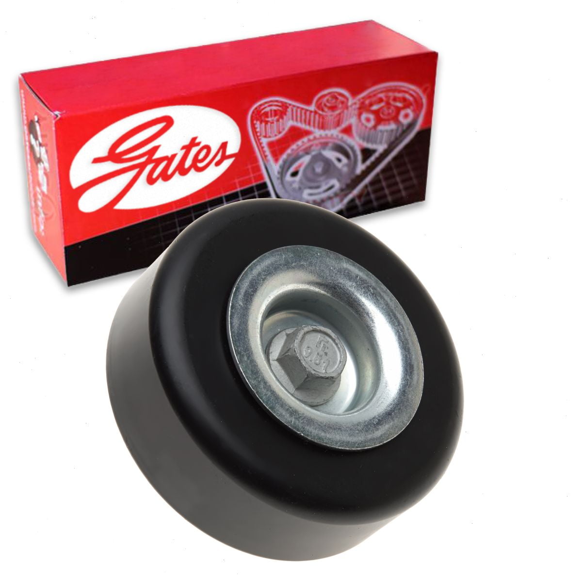 Gates Serpentine DriveAlign Drive Belt Idler Pulley compatible with Chevrolet Suburban 1500 5.3L 6.0L V8 2003-2014