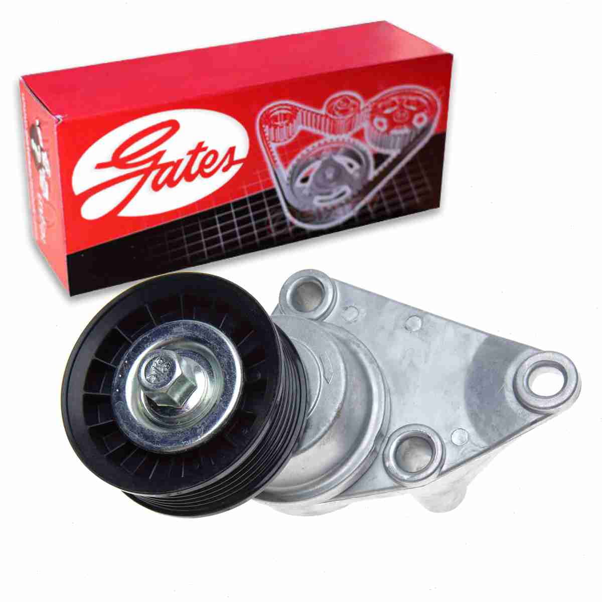 Gates Serpentine DriveAlign Drive Belt Tensioner Assembly compatible with Hummer H2 6.0L 6.2L V8