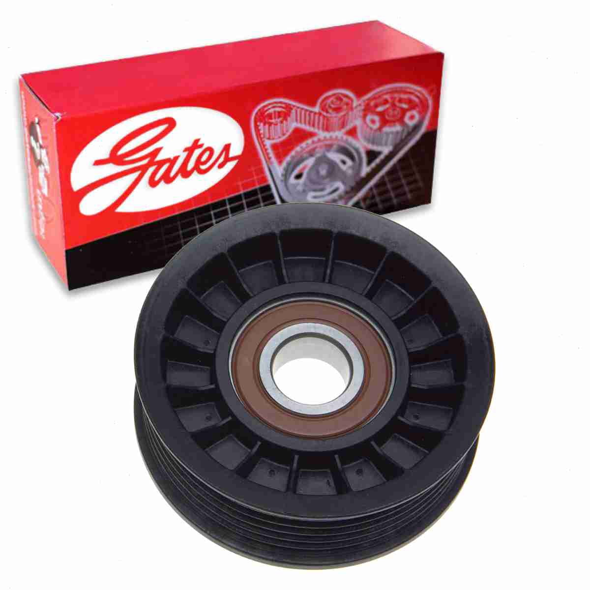 Gates Supercharger DriveAlign Drive Belt Idler Pulley compatible with Buick Regal 3.8L V6 1997-2004