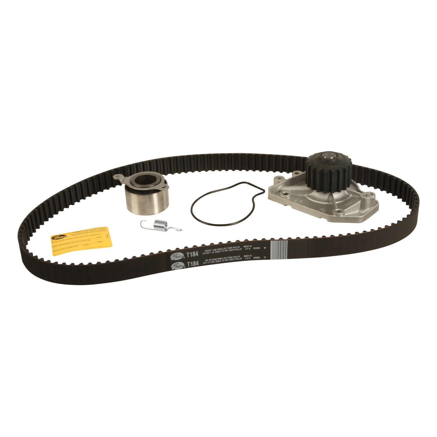 Gates TCKWP184A PowerGrip Premium Timing Component Kit with Water Pump ...