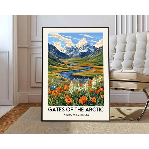 Gates of the Arctic National Park Alaska Nature Landscape Wall Art Unframed Paper Print