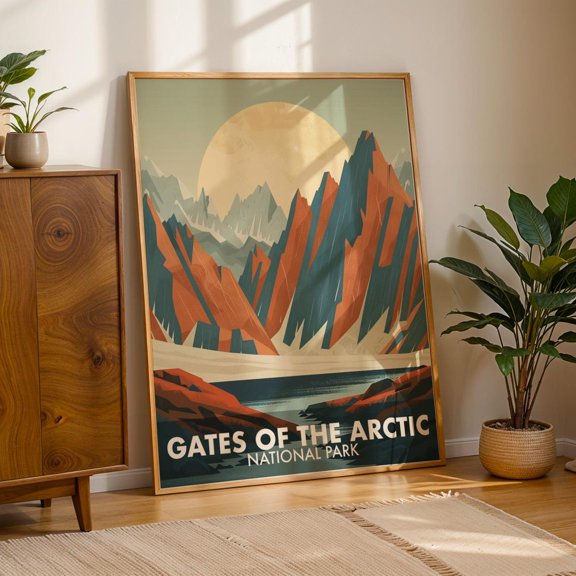 Gates of the Arctic National Park Travel Poster