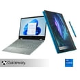 thumbnail image 1 of Gateway 14.1" 2-in-1 Elite Notebook, FHD, Intel® Core™ i7-1165G7, Intel® Iris® Xe Graphics, 256GB SSD, 8GB RAM, THX Spatial Audio, 2MP Camera, HDMI, Stylus Included, Windows 11 Home, Blue, 1 of 14
