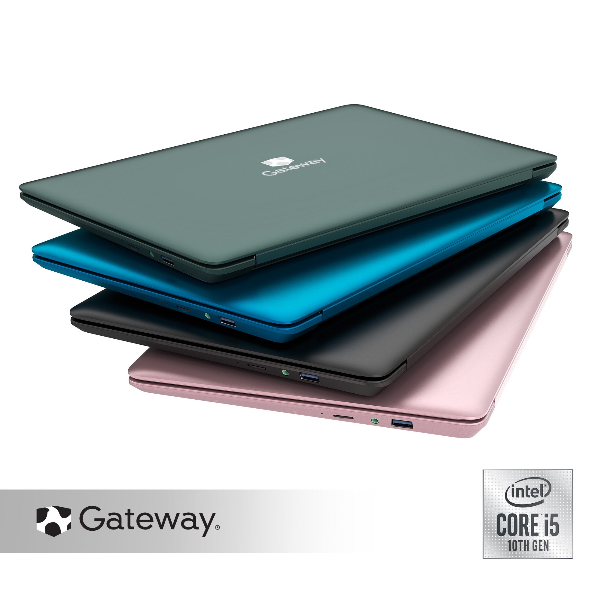 Gateway 14.1" FHD Ultra Slim Notebook, Intel Core i5-1035G1, 16GB RAM, 256GB SSD, Tuned by THX™ Audio, Fingerprint Scanner, Webcam, HDMI, Cortana, Windows 10 Home, Green - image 1 of 10