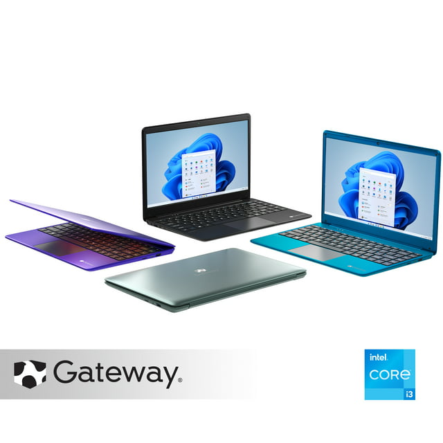 Gateway 14.1" Ultra Slim Notebook, FHD, Intel® Core™ i3-1115G4, Dual Core, 4GB RAM, 128GB SSD, Tuned by THX™ Audio, Fingerprint Scanner, 1.0MP Webcam, HDMI, Cortana, Windows 10 S, Green