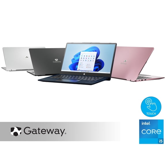 Pre-Owned Gateway 14.1" Ultra Slim Notebook, FHD Touchscreen, Intel Core i5-1235U, 8GB RAM, 512GB SSD, Fingerprint Scanner, Tuned by THX Audio, 2MP Camera, HDMI, Windows 11, Silver
