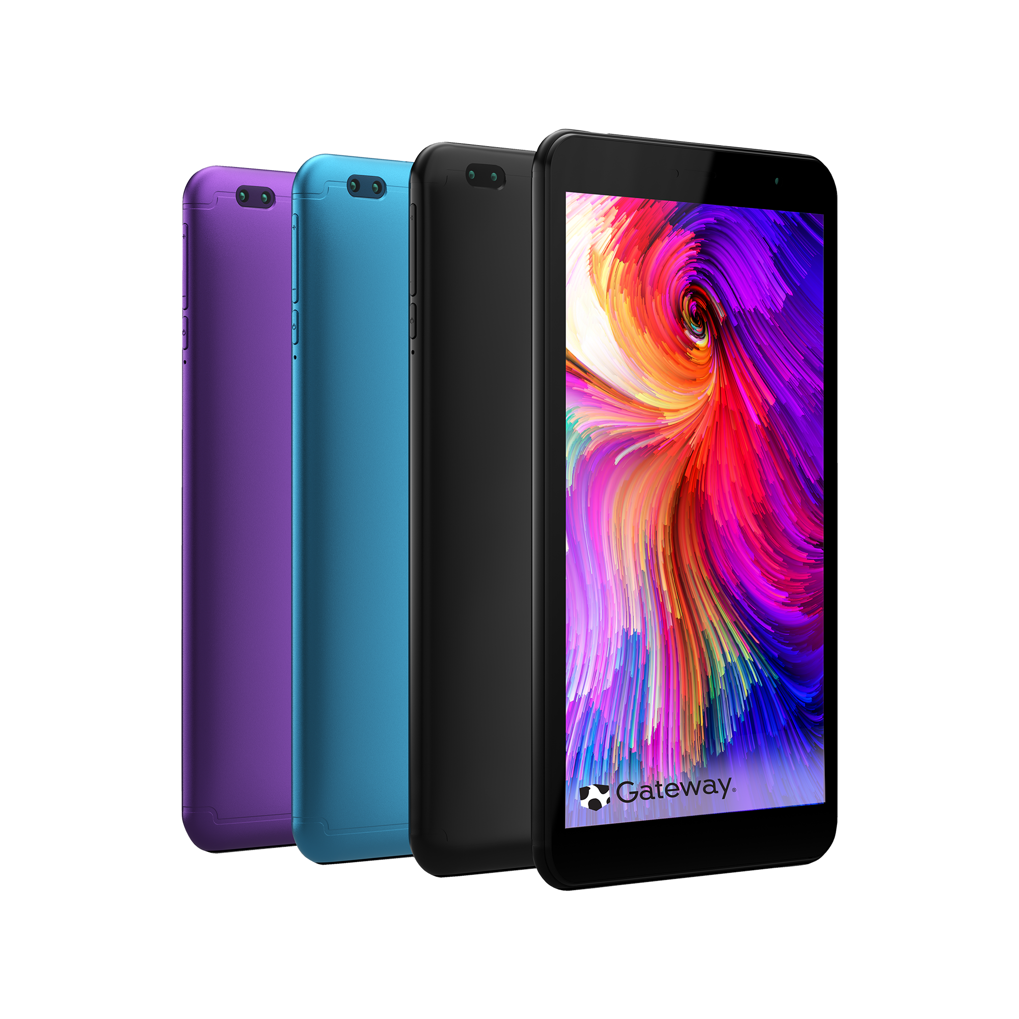 Gateway 8” Tablet, Quad Core, 32GB Storage, 2GB Memory, 0.3MP Front Camera, 2MP Rear Camera, USB-C, Sound ID, Android 10 Go Edition, Purple - image 1 of 5