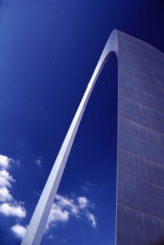Gateway Arch Close Up Canvas Art - Chris Bradley Design Pics (24 x 38)