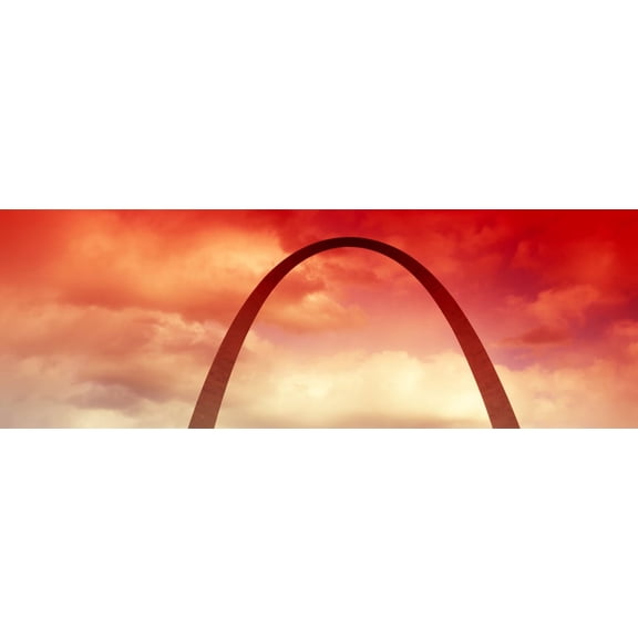 Gateway Arch at sunset St Louis Missouri USA Canvas Art - Panoramic Images (36 x 12)