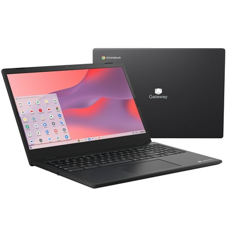 Gateway Chromebook, 15.6" HD, Intel Pentium N6000, Quad Core, 4GB RAM, 128GB Storage, 1MP Webcam, Chrome OS, Black, GCNP41524-BK