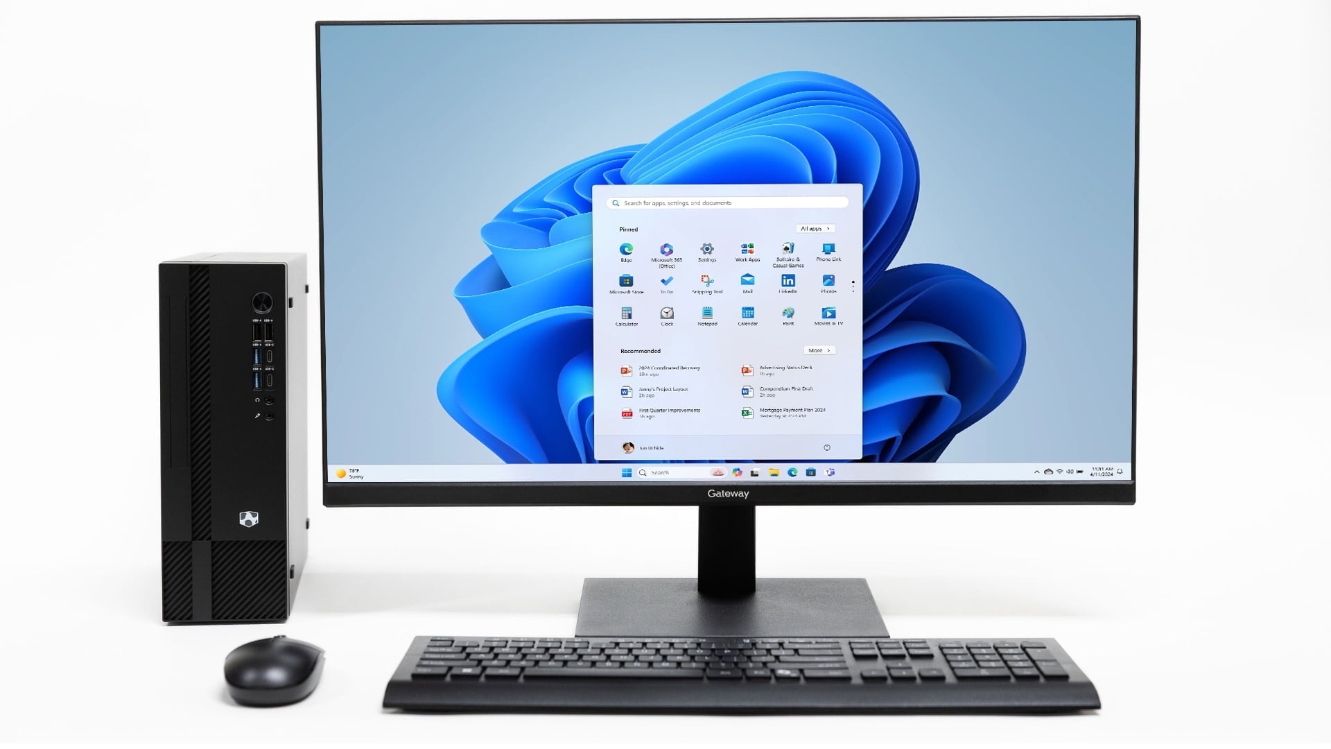 Gateway Desktop Computer & 27