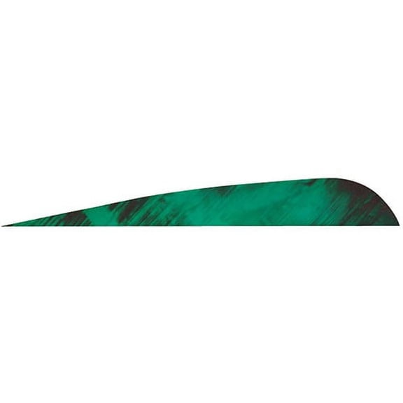 Gateway Feather 400RPTGN-100 Pk Green Archery Hunting Right Wing Arrow Fletches