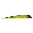 thumbnail image 1 of Gateway Feather 400RPTYL-100 Pk Yellow Archery Hunting Right Wing Arrow Fletches, 1 of 1