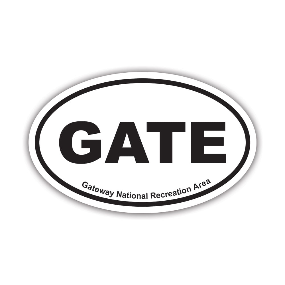 Gateway National Recreation Area GATE Oval Sticker Decal - Self ...