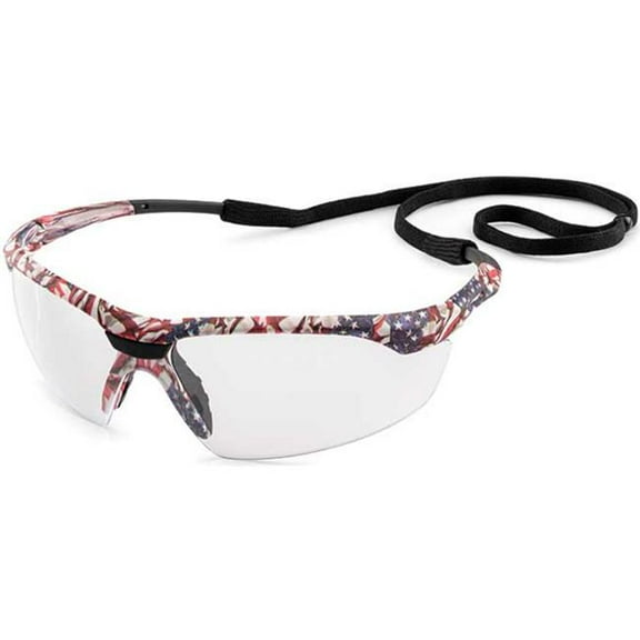 Gateway Safety 280318171 Old Glory Camo & Clear Conqueror Safety Glasses