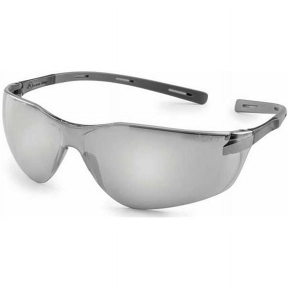Gateway Safety 280320086 Silver Mirror & Gray Temple Ellipse Safety Glasses