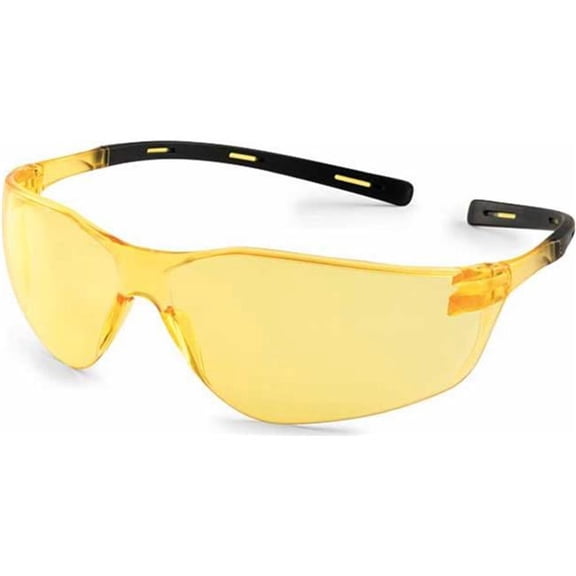 Gateway Safety 280320755 Black & Amber Temple Ellipse Safety Glasses