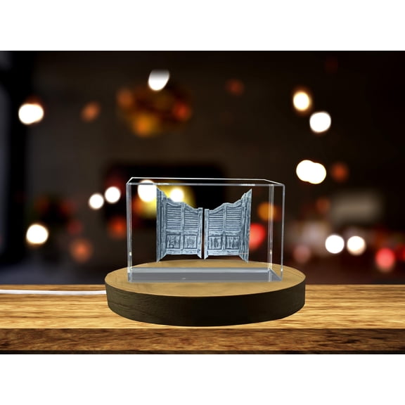 Gateway to Possibilities: 3D Engraved Crystal Door