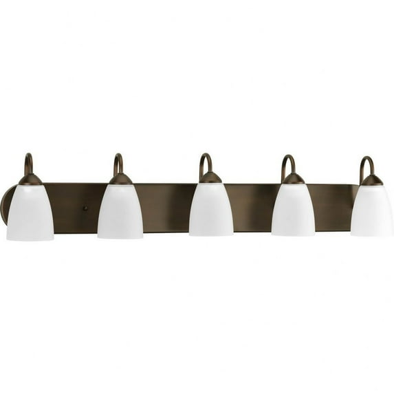 P2713-20-Progress Lighting-Gather - 5 Light in Transitional and Traditional style - 36 Inches wide by 7.5 Inches high-Antique Bronze Finish