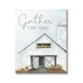 thumbnail image 1 of Gather & Give Thanks Autumn Barn Holiday Graphic Art Gallery Wrapped Canvas Print Wall Art, 1 of 7