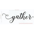 thumbnail image 1 of Gather Handwritten Font Vinyl Lettering Wall Decal Stickers 33x11-Inch Black, 1 of 6