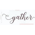 thumbnail image 1 of Gather Handwritten Font Vinyl Lettering Wall Decal Stickers 33x11-Inch Eggplant, 1 of 6