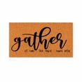 thumbnail image 1 of Gather Sit Long Talk Much Laugh Often Doormat, Decorative Welcome Entry Mat (36x72 inches) WoodByStu 4247, 1 of 5