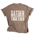 thumbnail image 1 of Gather Together Block Distressed - Women's Garment Dyed Graphic T-Shirt, 1 of 10