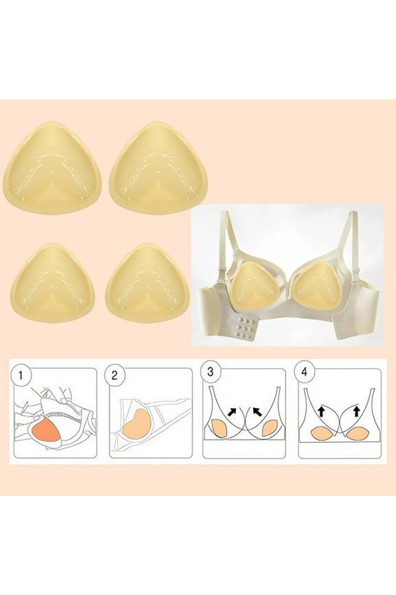 Gather Triangle Double Full Coverage Chest Support Bra with Thickened Large Size Sponge Pads for Secure Lift