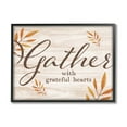 thumbnail image 1 of Gather With Grateful Hearts Botanicals Botanical & Floral Graphic Art Black Framed Art Print Wall Art, 1 of 7