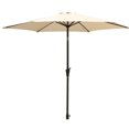 thumbnail image 1 of 91 Inch Dale Metal Backyard Patio Umbrella with Polyester Canopy, Cream- Saltoro Sherpi, 1 of 5