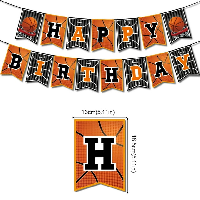 Gatherfun Basketball Party Supplies Balloons And Banners For Kids And Adults Birthday Parties