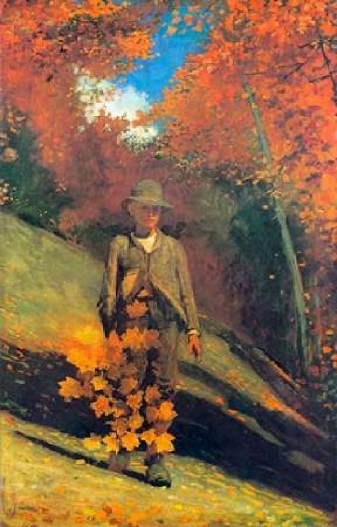 Gathering Autumn Leaves Canvas Art - Winslow Homer (12 x 18)